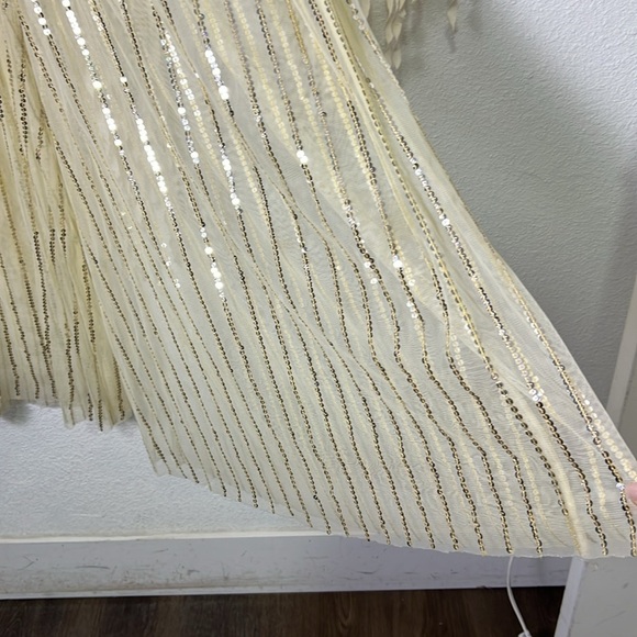 New Romantics | Free People Pull On Sequin Wide Leg Pants with Boy Shorts S - Picture 4 of 11